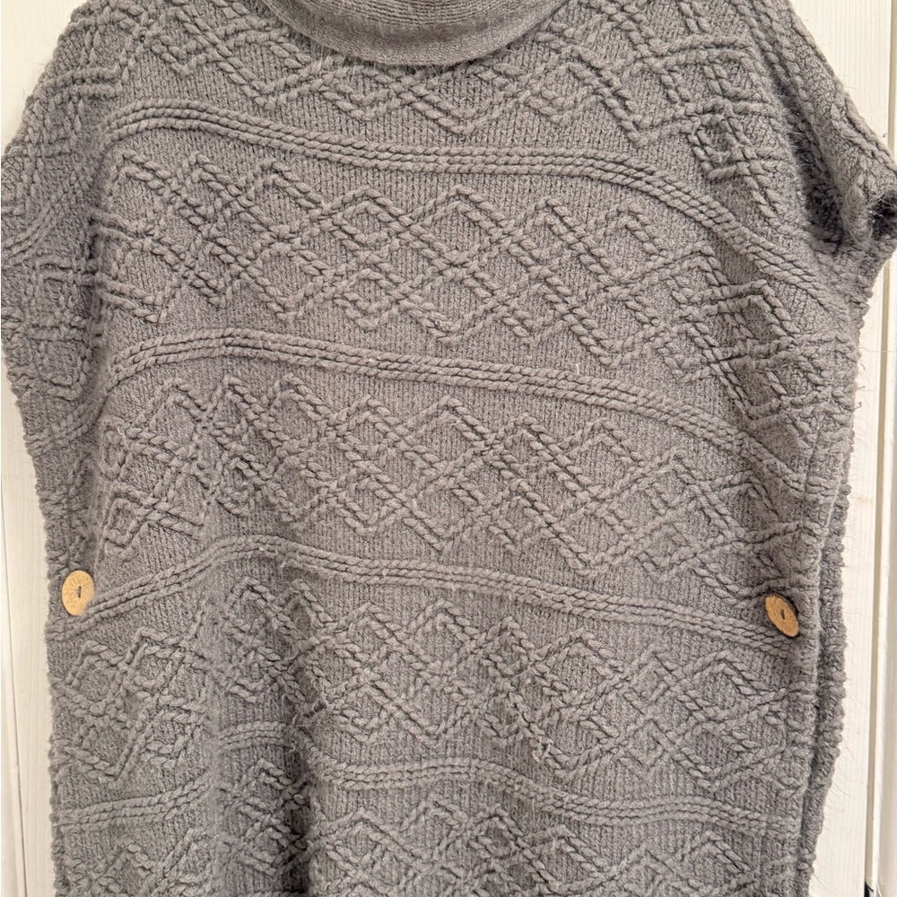 Gray Textured Women's Sweater